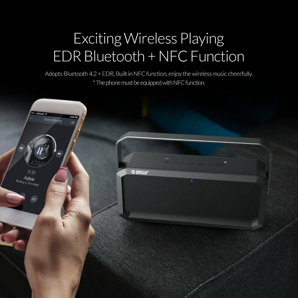 Bluetooth Колонка ORICO портативная с поддержкой AUX TF карты| |