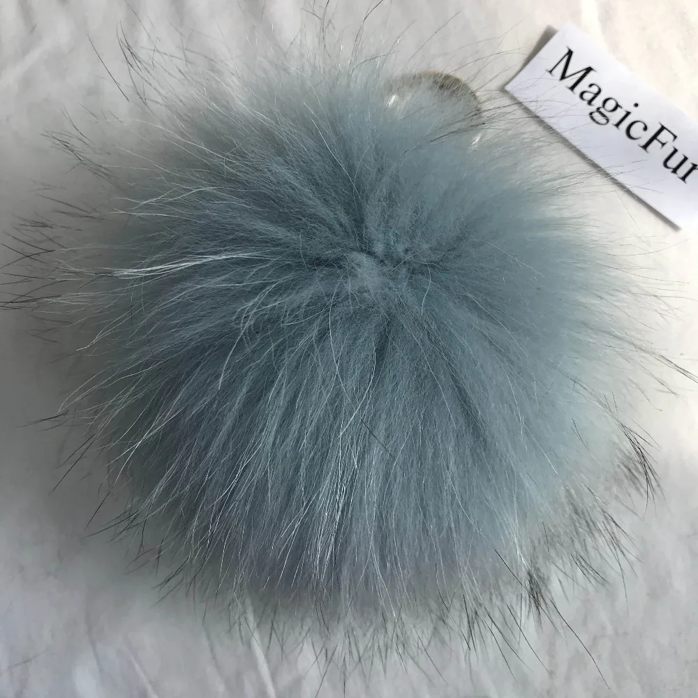 Magicfur 15 см мяч из натурального меха енота помпон пушистый с отделкой мехом сумка