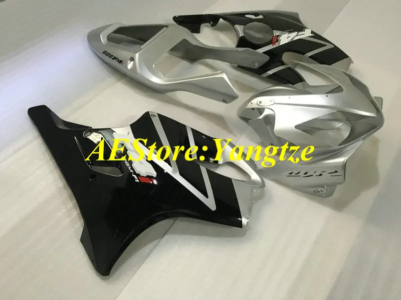 Комплект обтекателей под давлением для HONDA CBR600F4I 01 02 03 CBR600 F4I 2001 2002 2003 ABS Серебряный