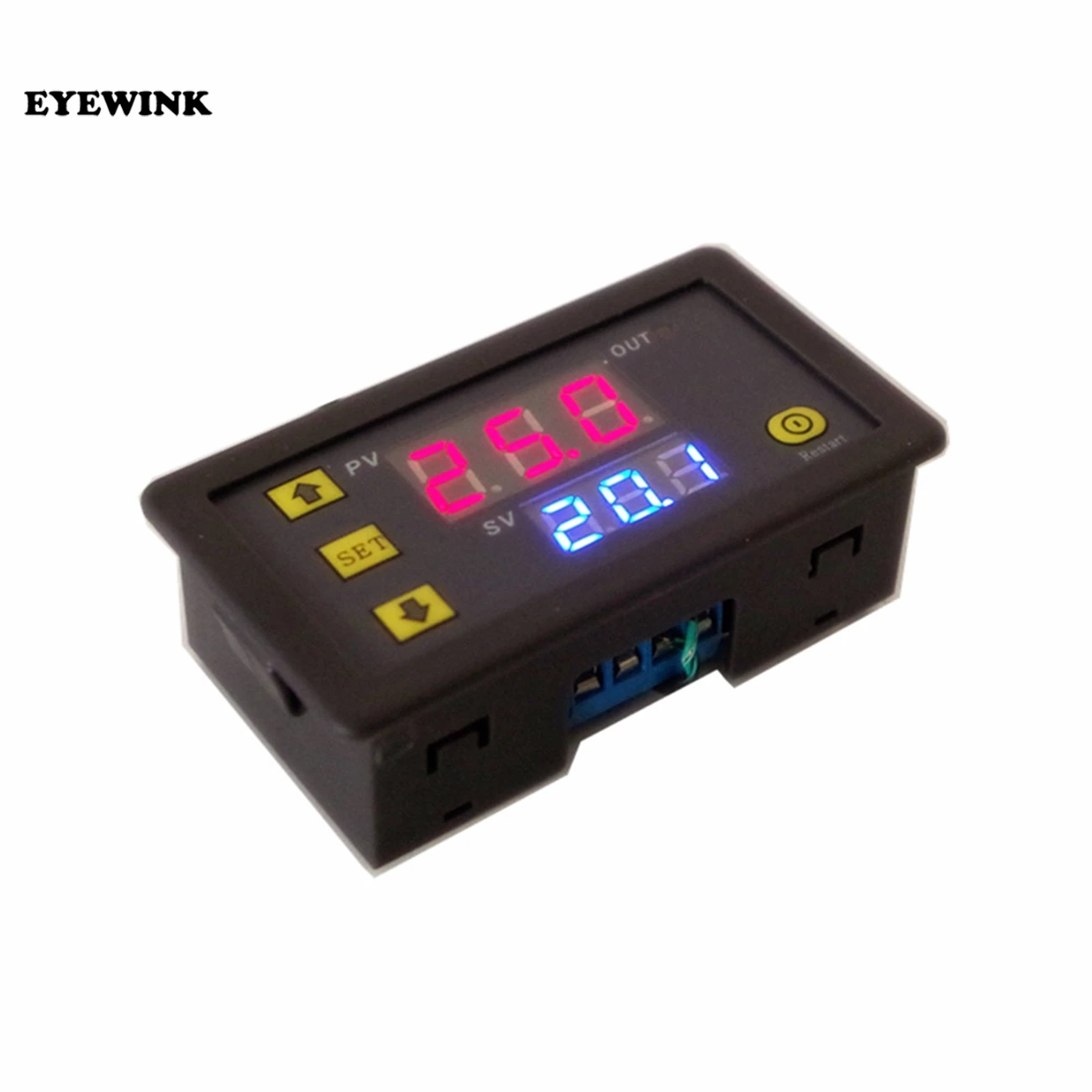 12V регулятор температуры реле двойной цифровой светодиодный дисплей