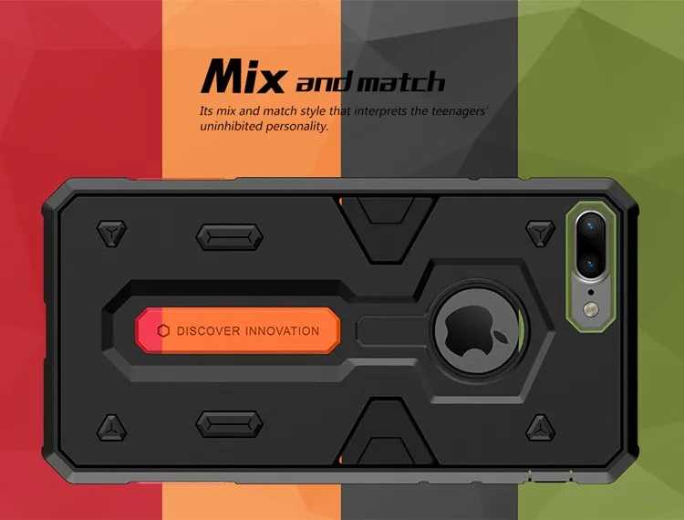 Противоударный защитный чехол для iphone 7 7 plus 6 6s plus iphone 7 iphone 8 plus iphone X XR XS Max чехол NILLKIN Defender 2 задняя крышка