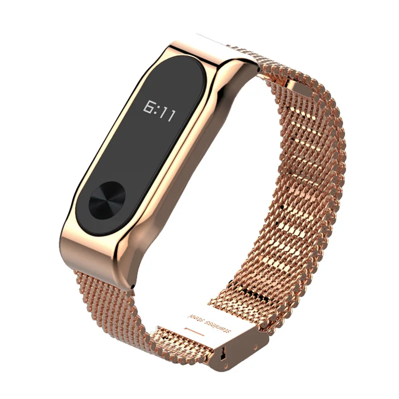 Металлический браслет для Mi Band 2 из нержавеющей стали Xiaomi смарт аксессуары Miband