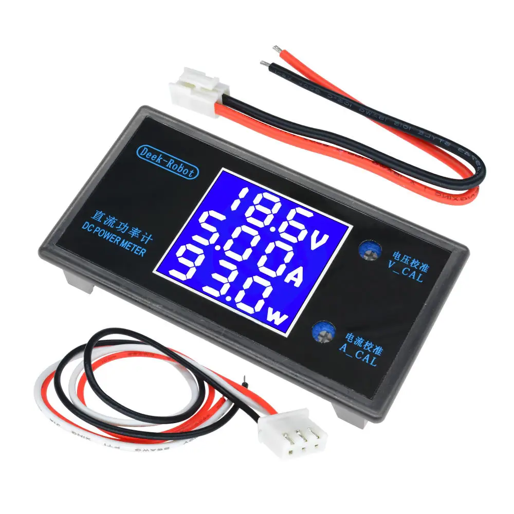 DC 12V 5A 250W ЖК-дисплей Дисплей Цифровой вольтметр амперметр ваттметр Напряжение ток