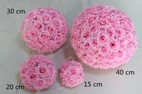 4pcslot ems free shipping 40cm multi colors kissing ball artificial silk rose flower ball wedding decoration