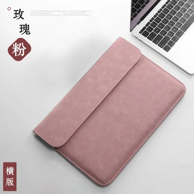 Scrub pink 1 Матовая сумка для ноутбука из искусственной кожи для женщин и мужчин 15,6 14 для Macbook Air 13 Чехол Pro 11 12 15 для Xiaomi Mi 12,5 13,3 чехол - Цвет: Scrub pink 1