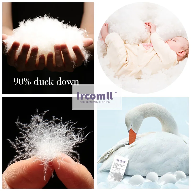 Ircomll 2017 зимний детский комплект из 2 предметов пальто на утином пуху + комбинезоны