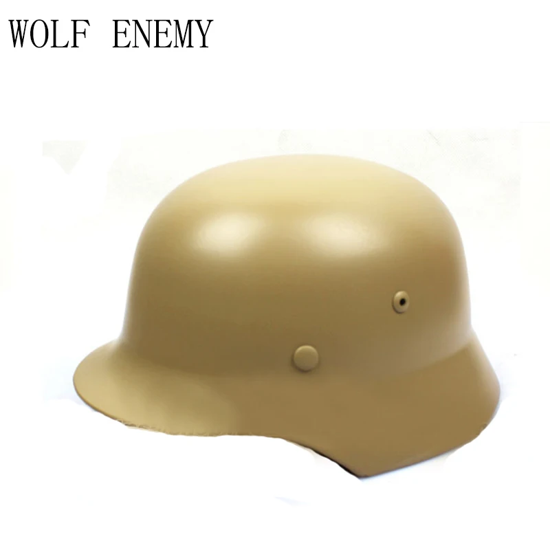 TAN WW2 WWII немецкий Элитный M35 M1935 стальной Тактический шлем черный оливковый Драб - Цвет: TAN