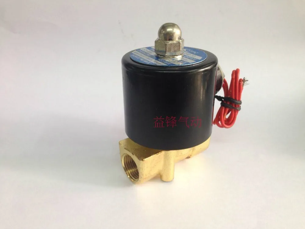 Полутвердая нормально закрытый электромагнитный клапан 2W025-08 AC220V DC24V DC12V |