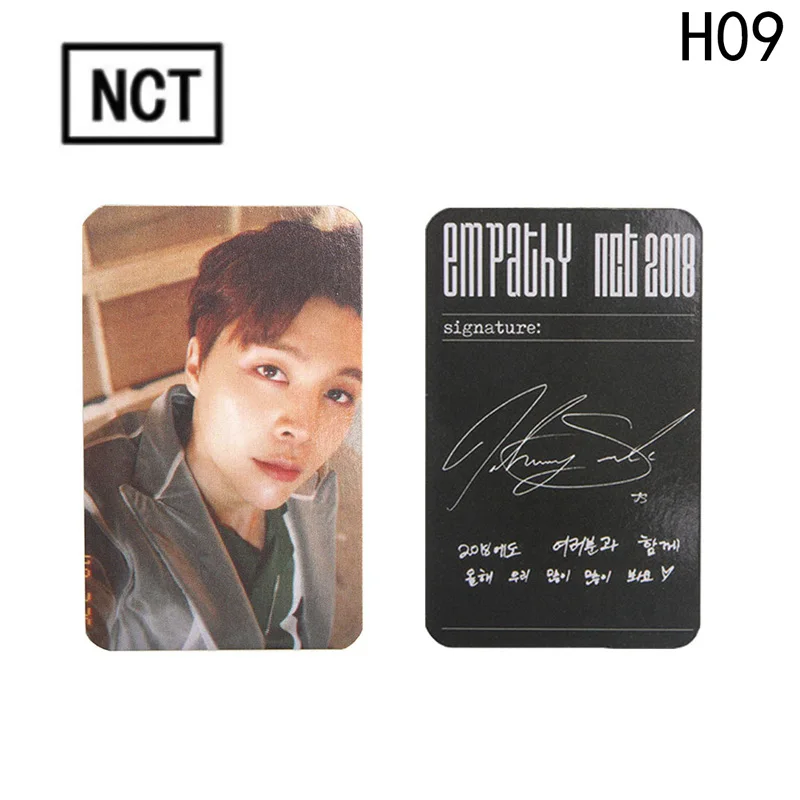 Новое поступление К-поп NCT U 127 карты многоцветная версия эмпатия бумага самодельная фото карта автограф Фотокарта