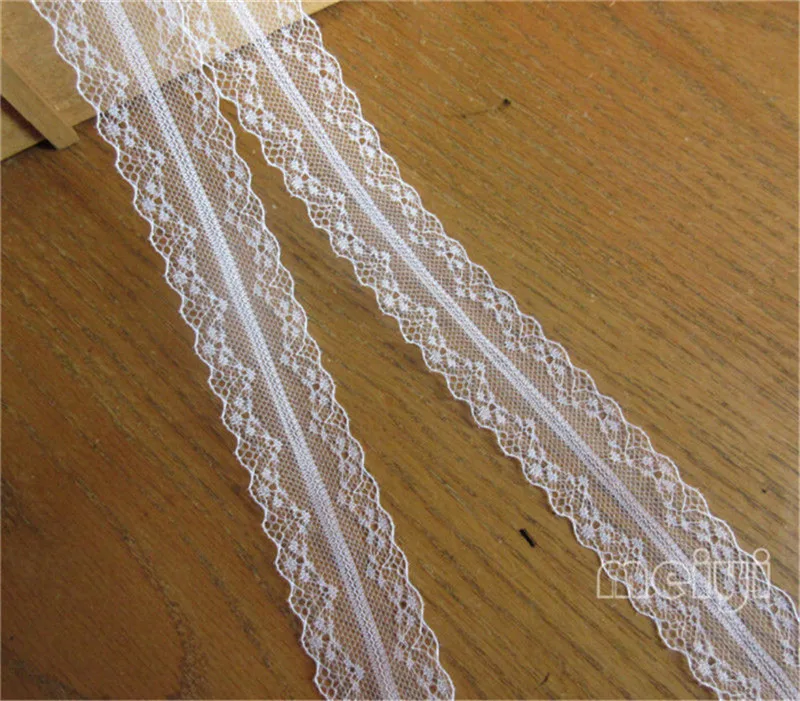 10 Meters 4cm White Polyester Strip Lace Edge Trim Ribbon Fabric Embroidered Applique Sewing Craft Crochet Wedding Dress Clothes | Дом и сад