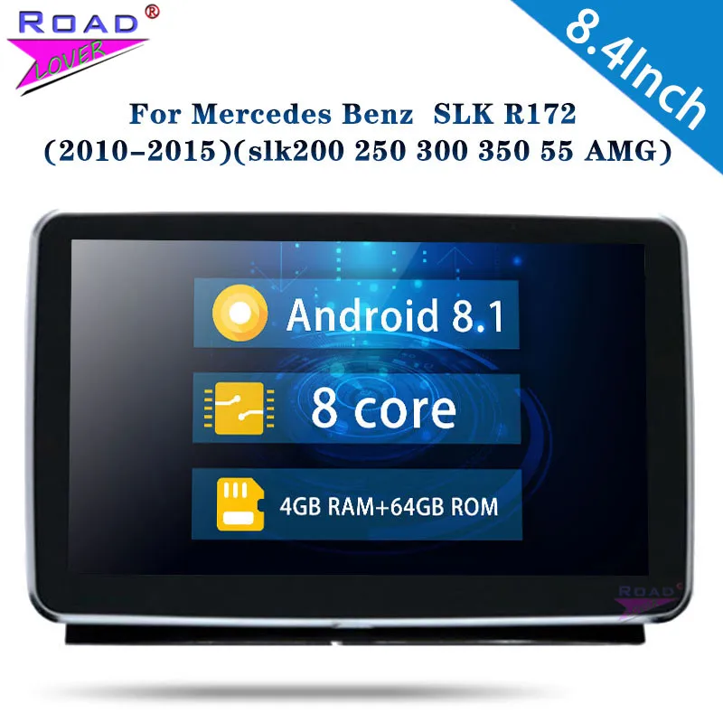 Android 8 1 Din 4 ''Авторадио для Benz SLK R172 2010-2015 SLK200 250 300 350 55 AMG стерео радио с Bluetooth WIFI DVD