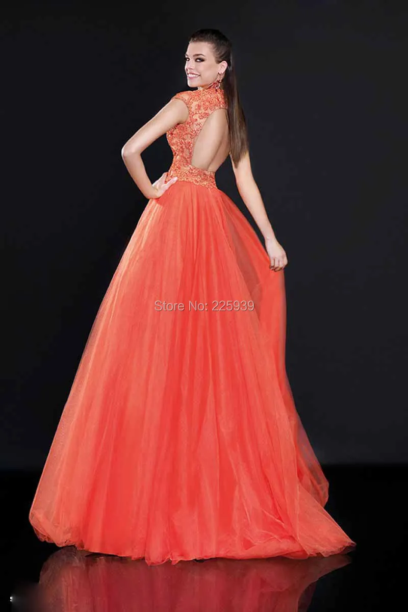 2015 New Arrival V Neck Heavy Hand Made Beading Keyhole Back A Line Prevalent Maxi Long Prom Dresses Gowns For Summer | Свадьбы и