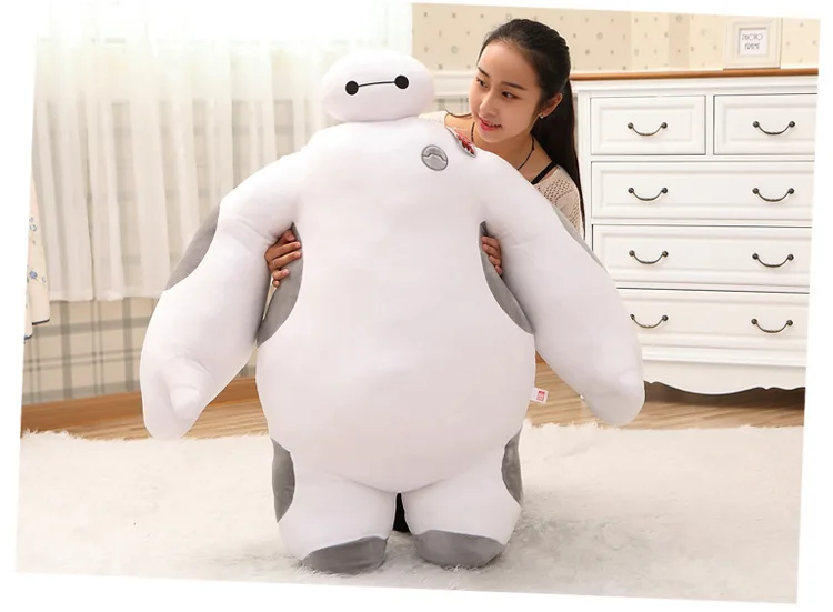 Белый Большой Герой 6 робот Baymax плюшевая мягкая игрушка кукла