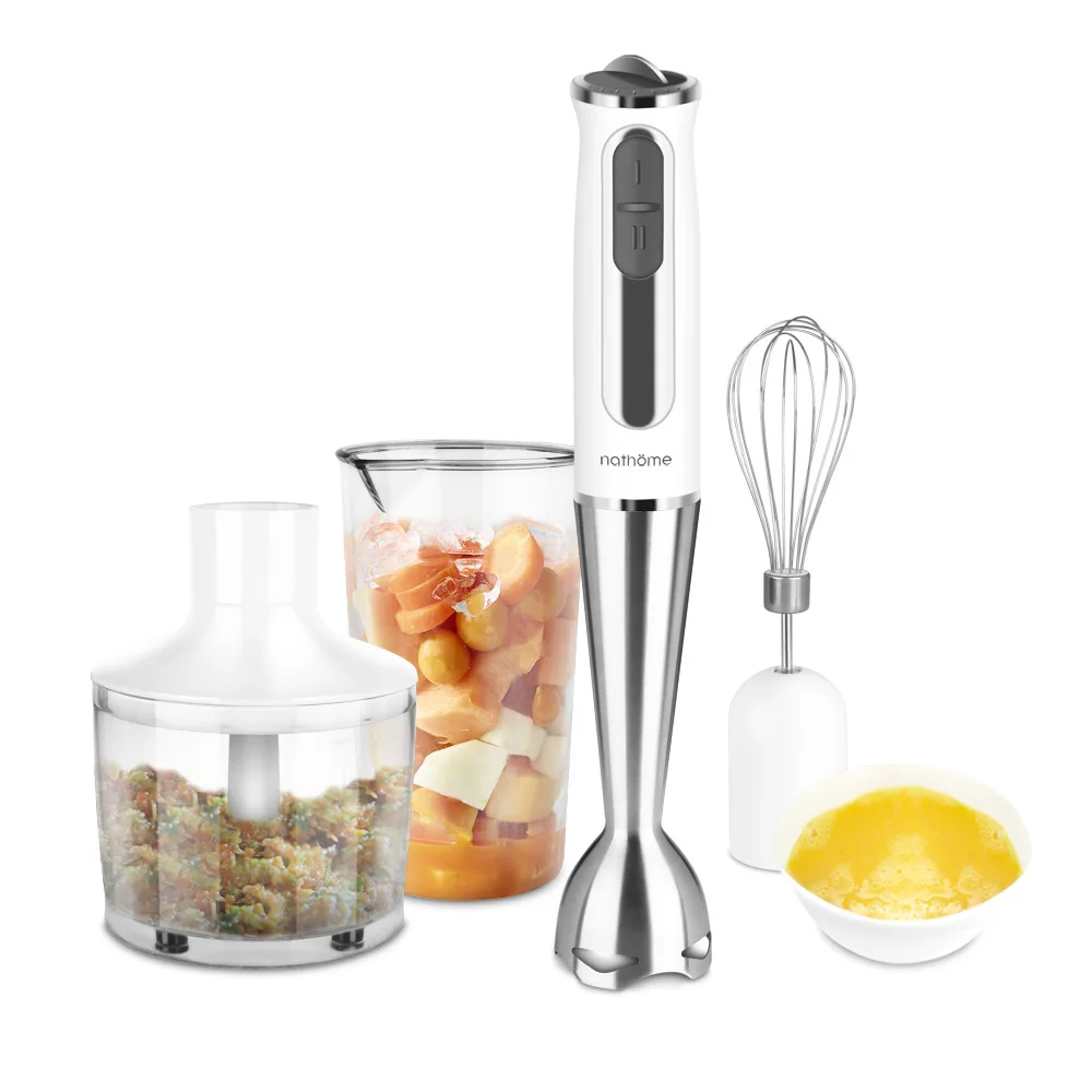 white 4 pc Kbxstart Портативный Ручной Миксер для пищевых продуктов блендер многофункциональная электрическая соковыжималка Мясорубка яичный Бетер кухонный комбайн 220 В - Цвет: white 4 pc
