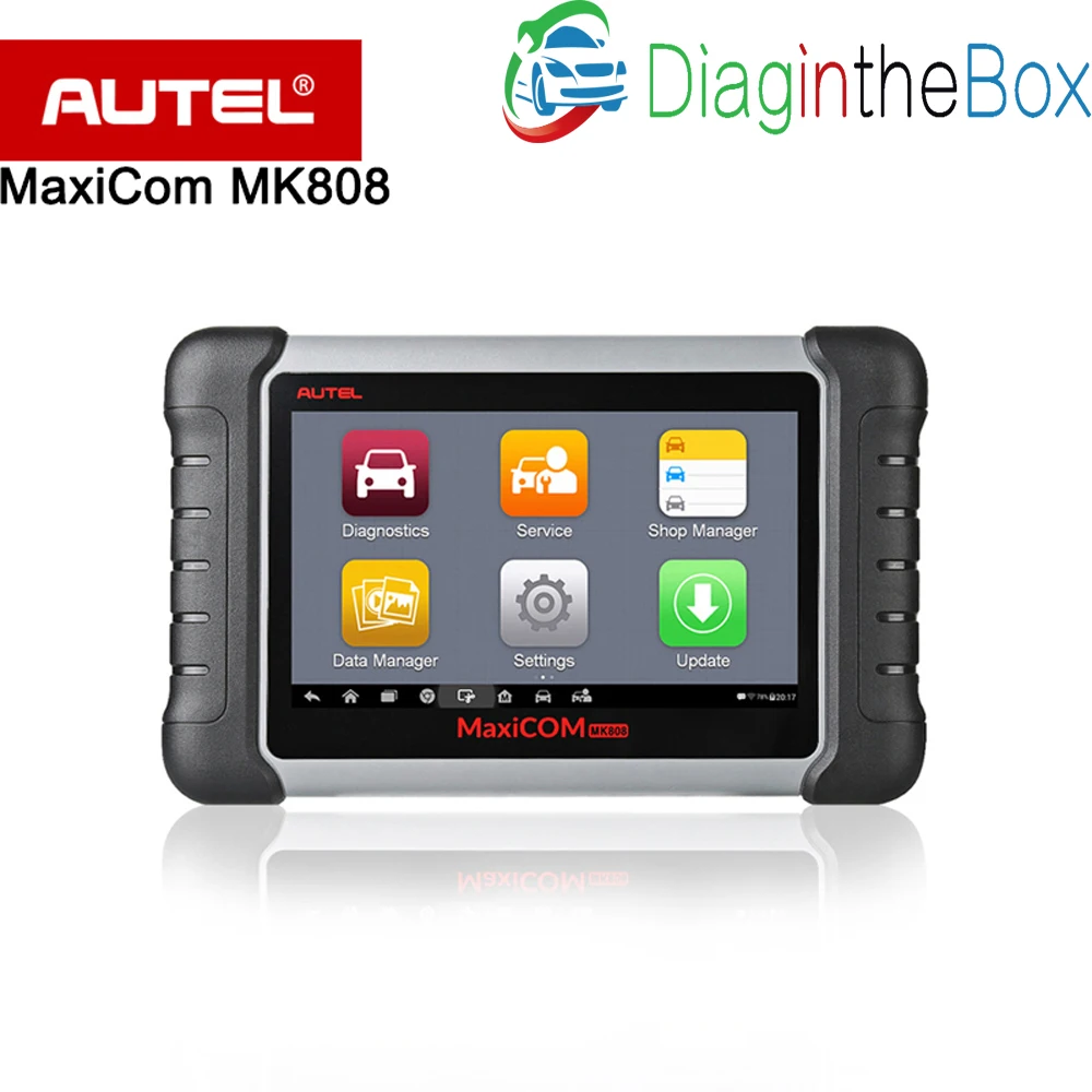 Autel оригинальный MaxiCOM MK808 инструмент диагностики 7 дюймовый ЖК дисплей Сенсорный