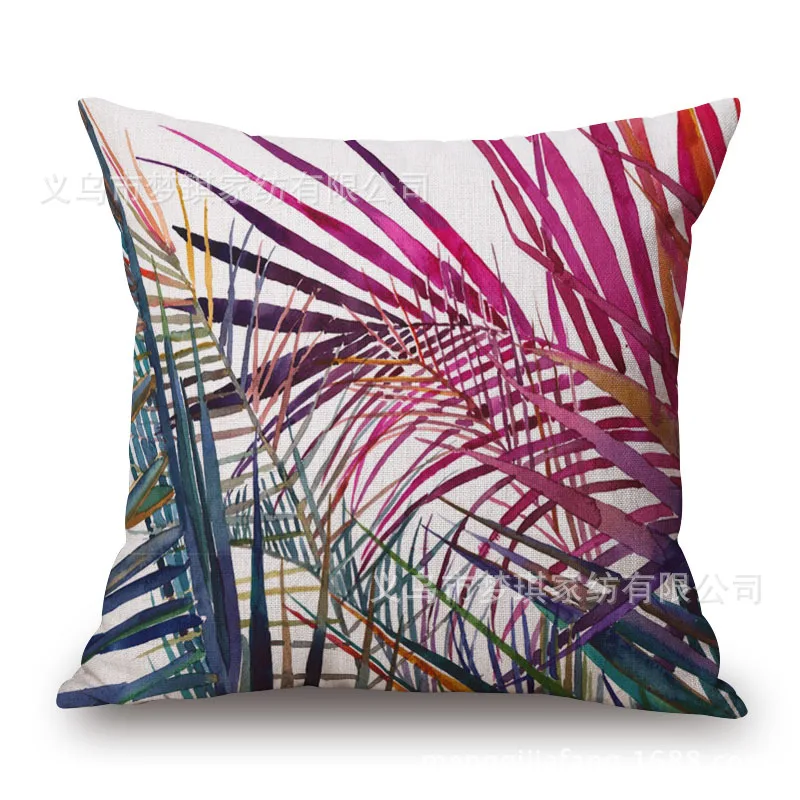 Чехол для подушки из хлопка и льна с 7 узорами | Дом сад