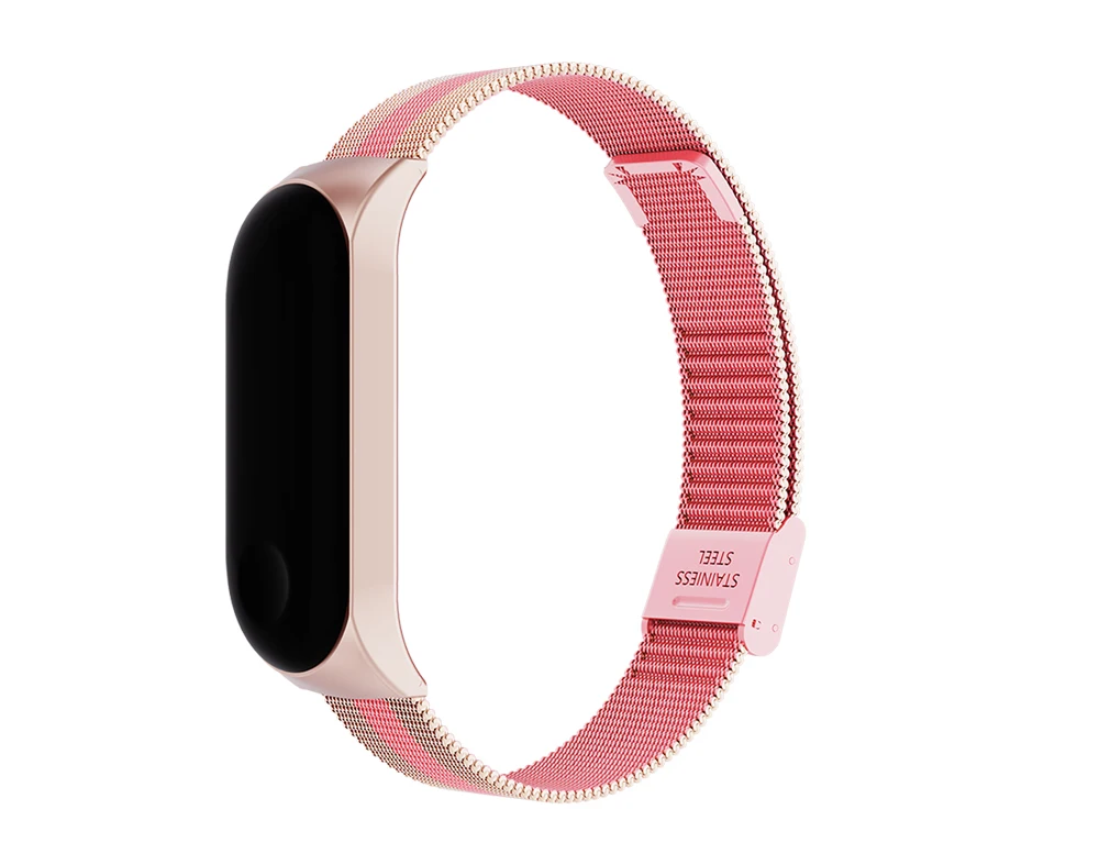 ZHIYIKE mi Band 3 ремешок на запястье металлический Безвинтовой браслет из нержавеющей стали для Xiaomi mi 3 Ремешок Браслет mi Band 3 напульсники Pulseira