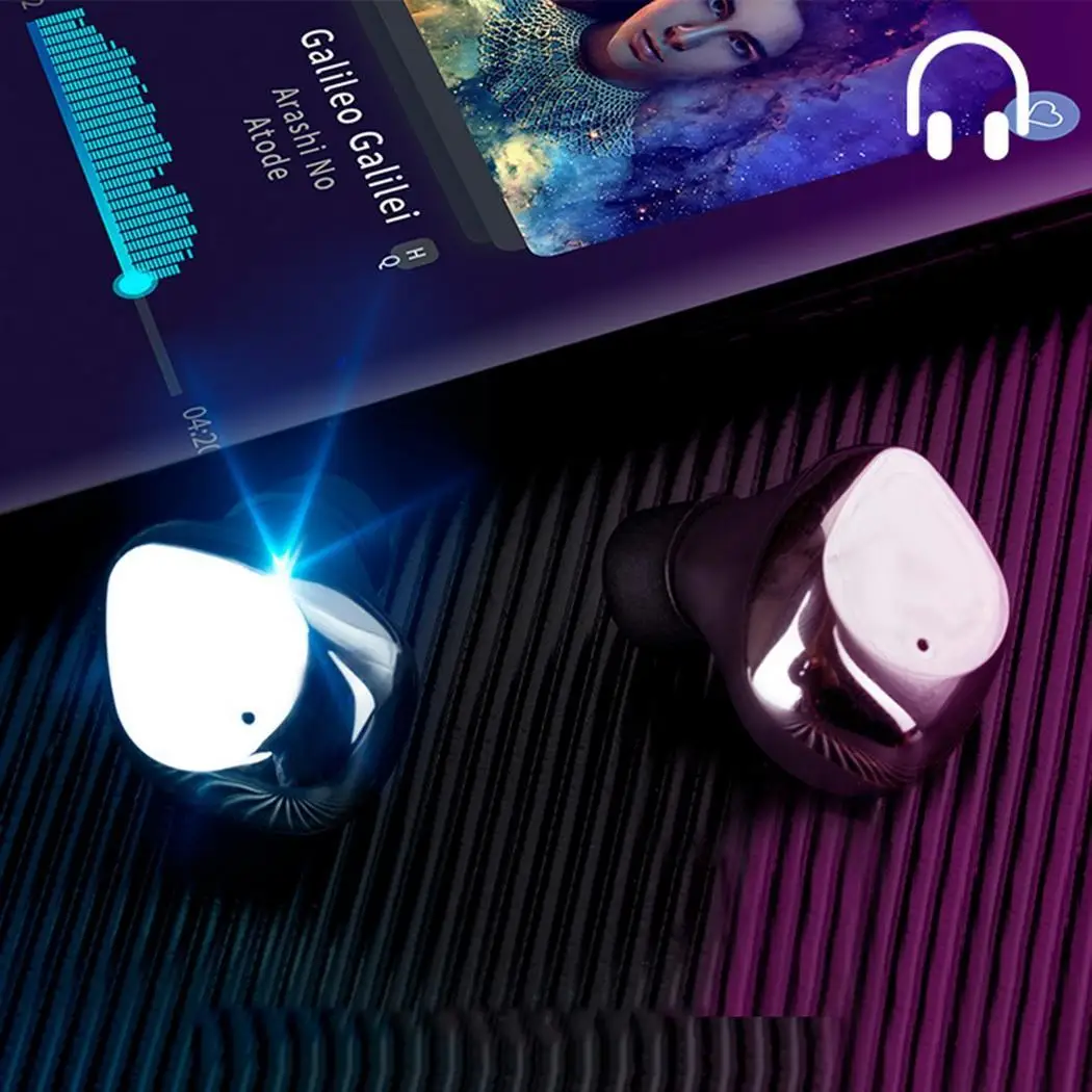 Модные беспроводные стерео наушники вкладыши Bluetooth 60 минут 20 22 кГц 8 H с зарядкой USB