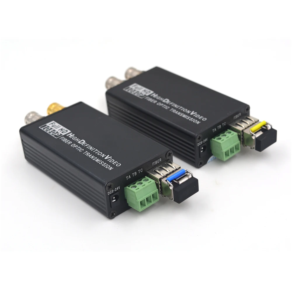 Mini HD SDI оптоволоконный медиаконвертер с SFP simplex LC одномодовым и сухим контактным