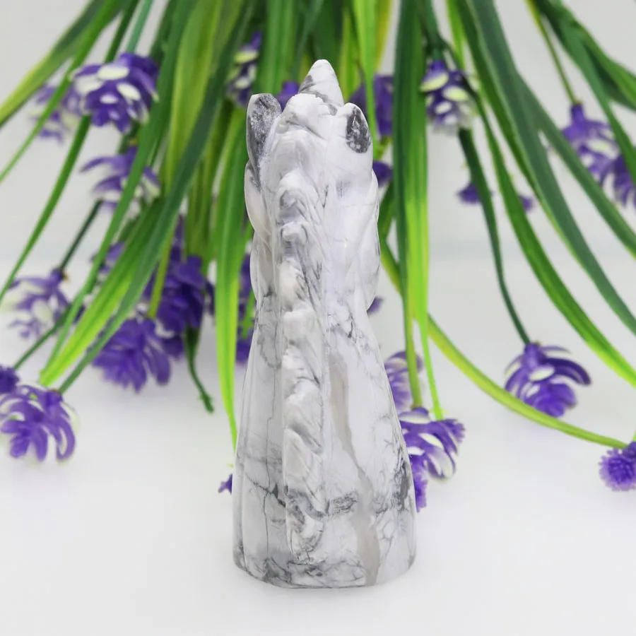 3 5 &quotбелый бирюзовый ручной работы резные Единорог из горного хрусталя Череп