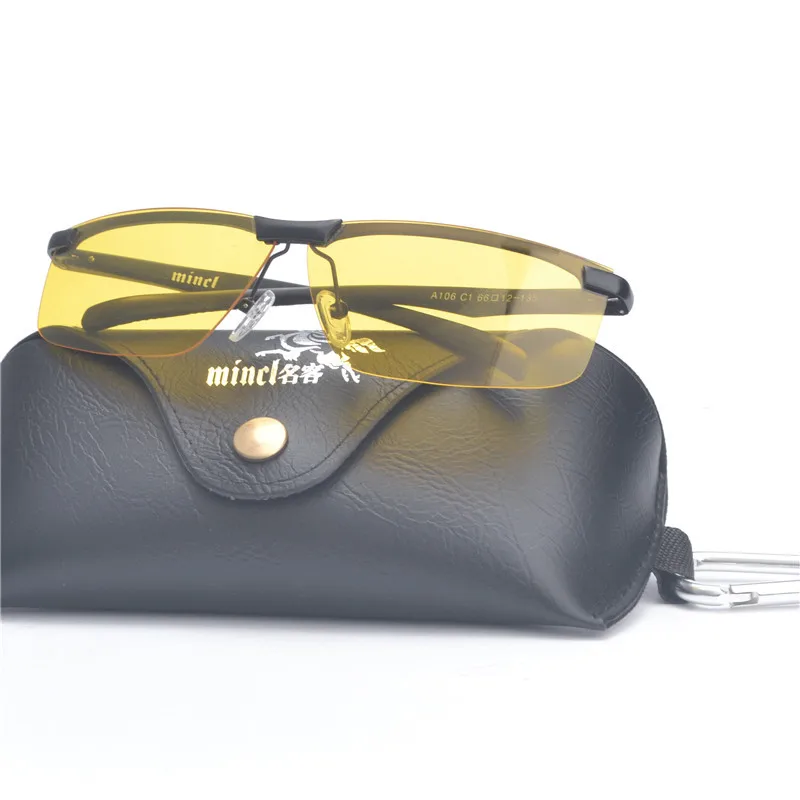 Мужские поляризационные солнцезащитные очки с алюминиевой оправой из магния