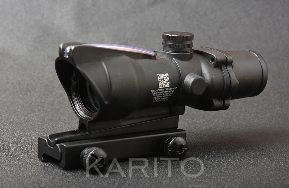 Тактический стиль trijicon acog 4x32 красный волокно Расширенная Оптика прицел для 20 мм Пикатинни Крепление M1390