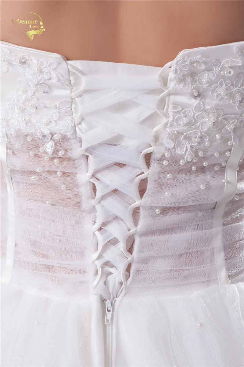 

Jeanne Love New Arrival Wedding Dresses 2020 Wedding Gown Tulle Sexy Transparent Waist Robe De Mariage Beading Vestido De Novia