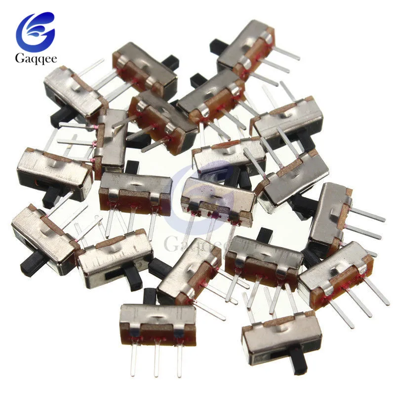 50 шт. SS12D00G3 скользящий переключатель 2 положения SPDT 1P2T 3Pin PCB панель мини