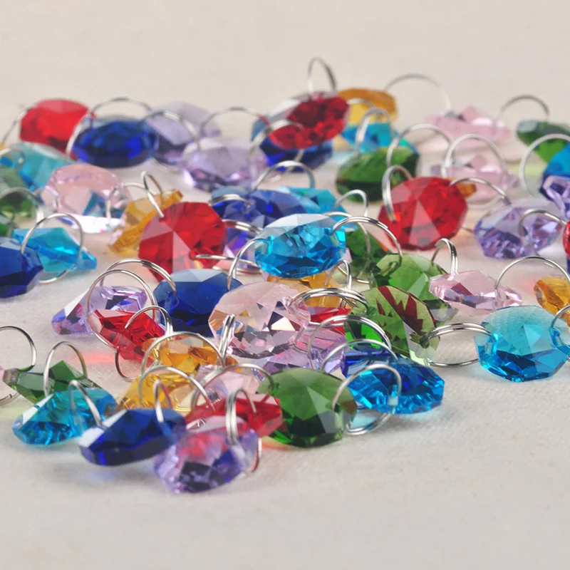 Розовый 215 см восьмиугольная цепочка из бисера аксессуары для освещения призмы