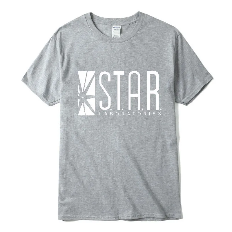 Супермен Серии Мужчины майка ЗВЕЗДЫ S. T. A. R. labs Летом 2017 новая мода Уличная