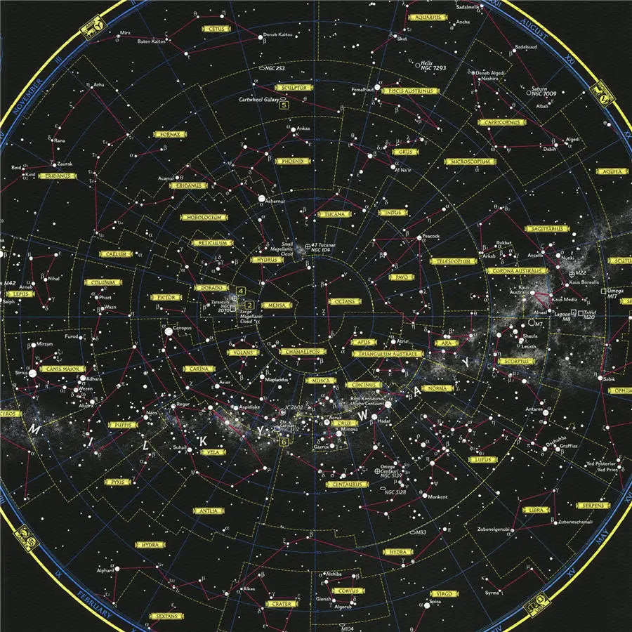 Вселенная небеса, инфографическая карта, домашний декор, обучающее образование, конкретное объяснение, печать на холсте, плакат, наклейка на стену