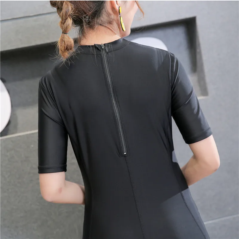 Цельный купальник профессиональный спортивный Женское боди большого размера