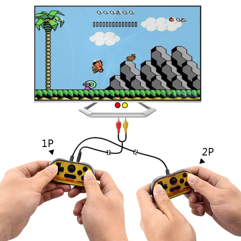 Игровая мини-консоль Data Frog для FC30 Pro, встроенный в 260 классические игры, 8 бит, портативные игровые плееры, поддержка ТВ-выхода