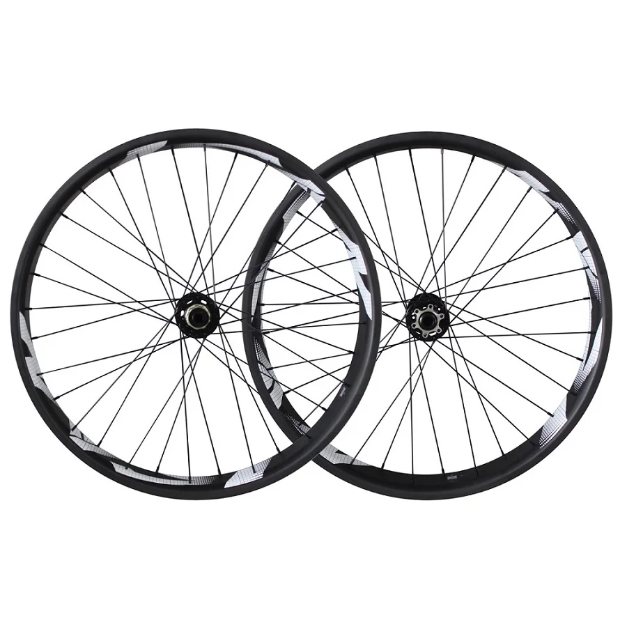 ICAN black hub Toray T700 Углеродные колеса для fatbike 26er, колеса для fat bike Powerway M74, ступицы 10/11 скоростей, 90 мм Ширина UD-matt колеса FW90 - Цвет: ICAN black hub