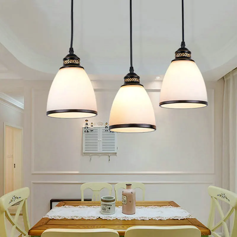 Подвесной светильник из стекла в винтажном стиле Подвесная лампа E27 220v 110v для