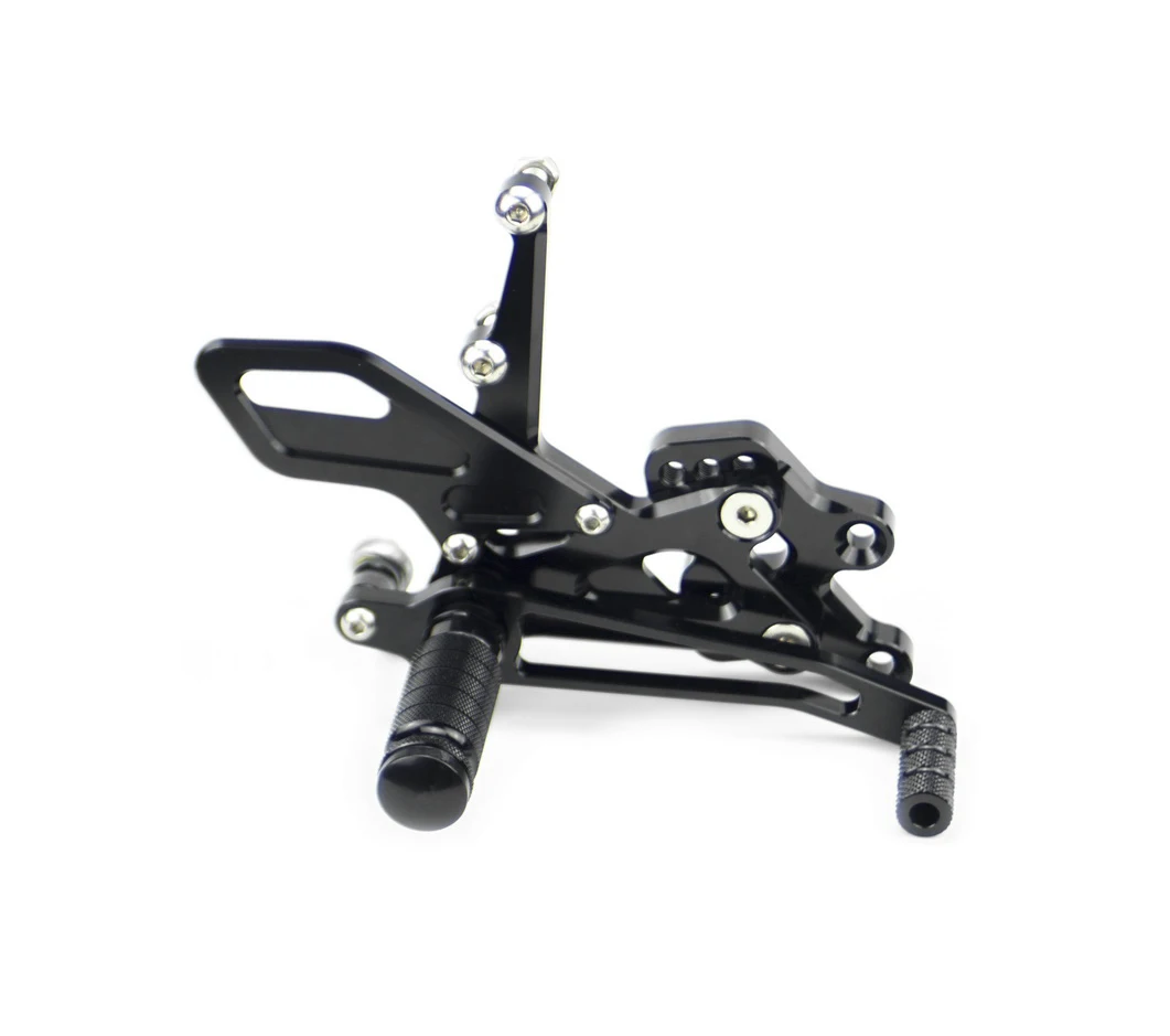 

NICECNC CNC Billet Race Rear Adjustable Foot Peg Sets Rearset For Kawasaki Ninja ZX-10R ZX1000 2004 2005 Black