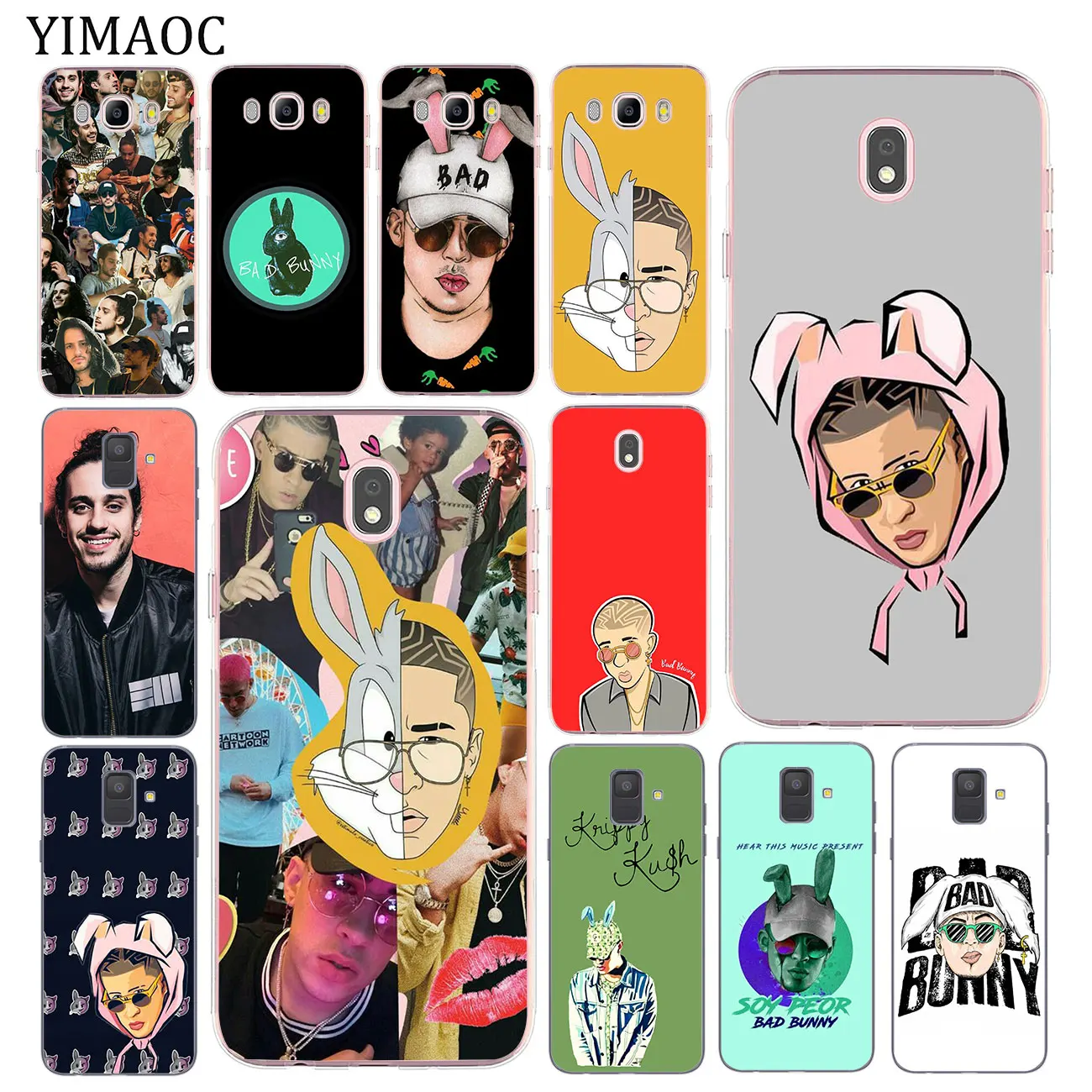 Мягкий силиконовый чехол Bad Bunny Russ diemon для Samsung Galaxy J8 J3 J4 J5 J6 J7 Duo 2017 A2 Core A5 2016 A9 A8 A7 A6