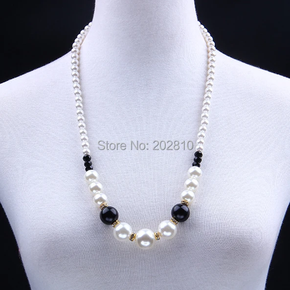 Жемчужное ожерелье ювелирные изделия позолоченное Модный свадебный жемчужный