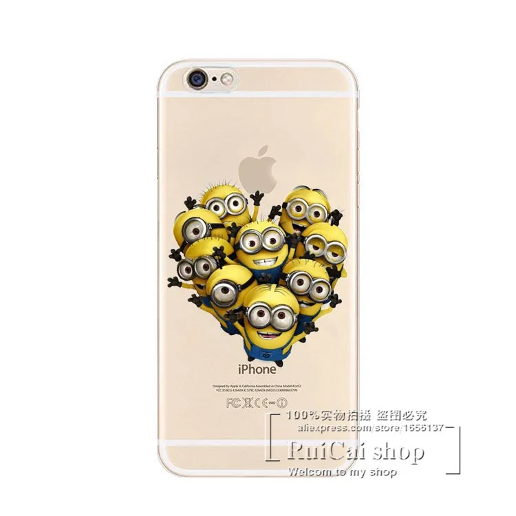 New Arrival Minions Cases For iPone 6 Super Cute Design Case Cover Apple iphone 6S 4.7 inch Free Shipping |