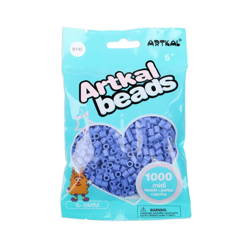 ARTKAL 1000 бусины(S136-S159) Midi S-5mm perler бусины Хама предохранитель бусины DIY Развивающие игрушки - Цвет: S1000-S140