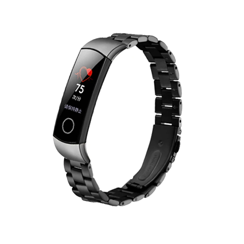 Металлический ремешок для часов huawei Honor Band 4 ремешок Металлический Стальной браслет huawei Band 4 ремешок браслет из нержавеющей стали замена