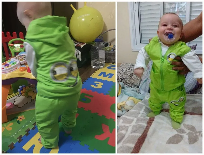 Комплект детской одежды с героями мультфильмов для детей 1-4 лет повседневный