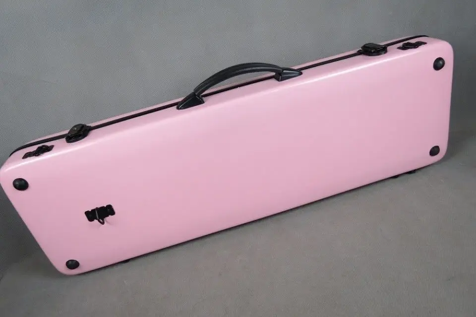 Красивый чехол для скрипки розового цвета Прочный твердый стекловолокно 4/4|case