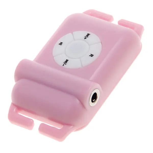 Mini waterproof clip MP3 music player with earphone no retail gift box free shipping mp3 for meeting USB port 4GB | Электроника