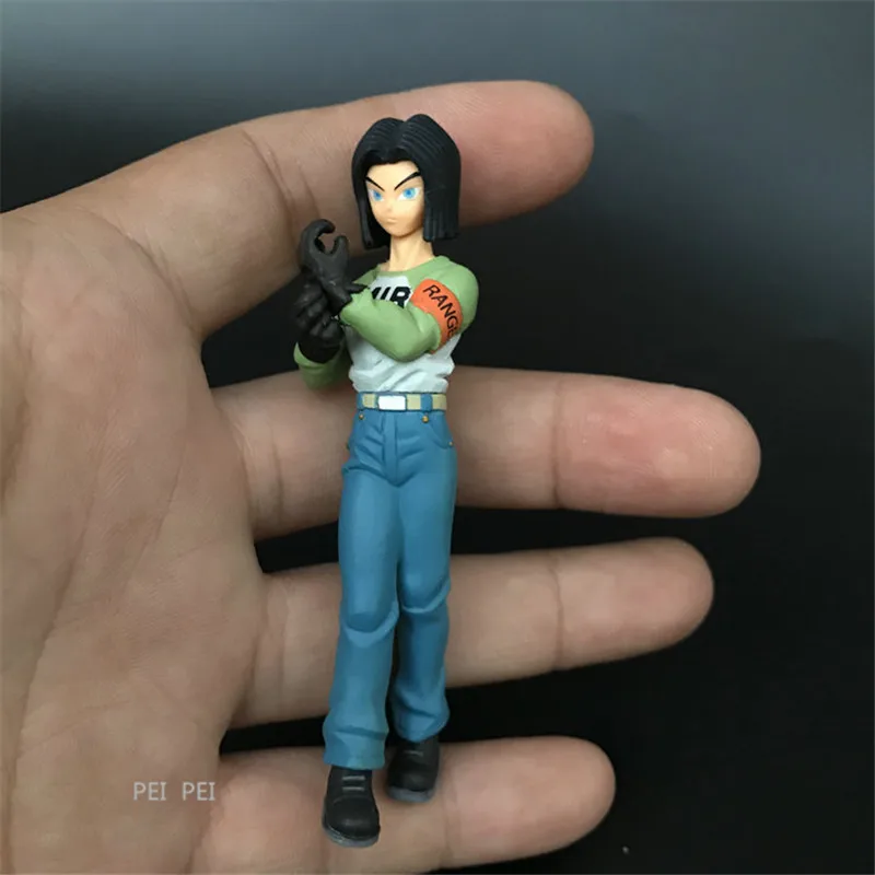 Аниме Dragon Ball Vegeta Frieza сын пикколо Гохан Android 17 Krillin из ПВХ фигурка Коллекционная модель игрушки OPP Q780 - Цвет: Черный