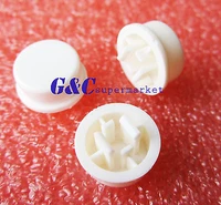 100pcs white round tactile button caps for 12127 3mm tact switches
