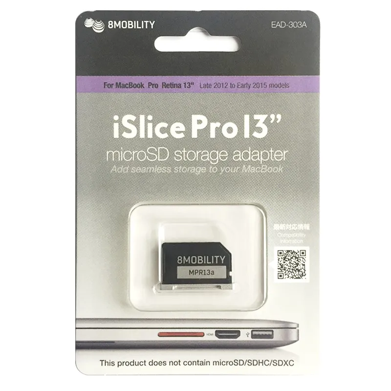 Алюминиевый MiniDrive Micro SD кард-ридер для Macbook Pro retina 13 ''модель 303A карта памяти адаптер