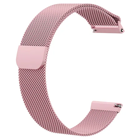 rose pink Ремешок для часов, Миланская петля, магнитный Нержавеющая сталь ремешок для Fitbit Versa/versa lite Смарт ремешок для наручных часов, ремешок на запястье для Fitbit Versa 2 Correa - Цвет: rose pink