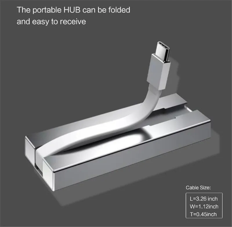 KuWFi usb type C мульти для школы больницы с USB3.0 USB 2 0 SD TF кард ридер зарядный интерфейс