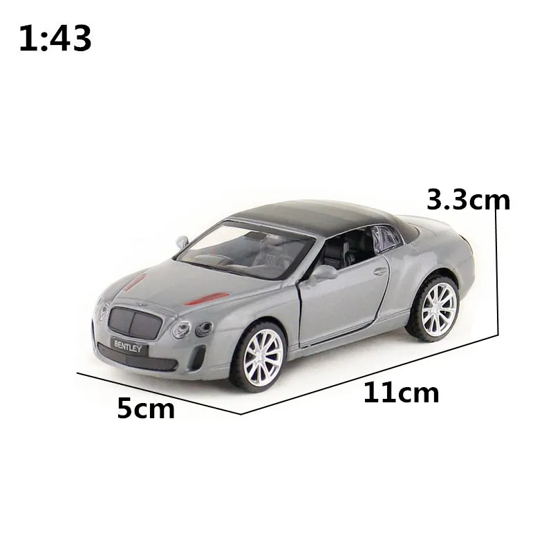 Масштаб 1:43/литая Игрушечная модель/Bentley Continental Supersports ISR/гоночный